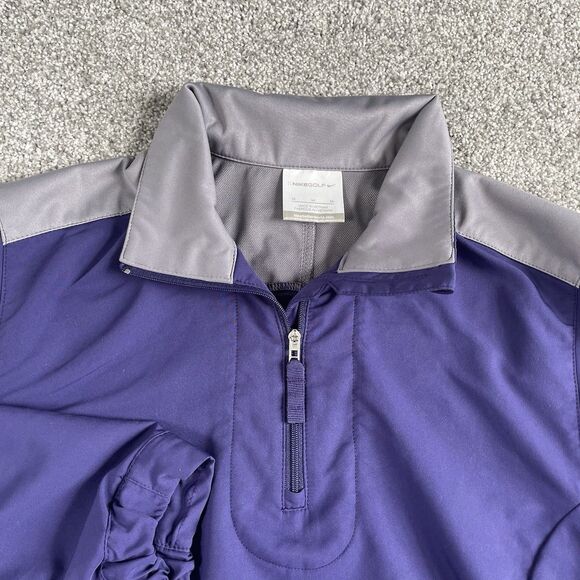NIKE Golf Women's 1/4 Zip Pullover Jacket Windbreaker Purple Size Medium - Picture 2 of 11
